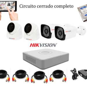 Kit de 4 Cámaras de Seguridad Hikvision