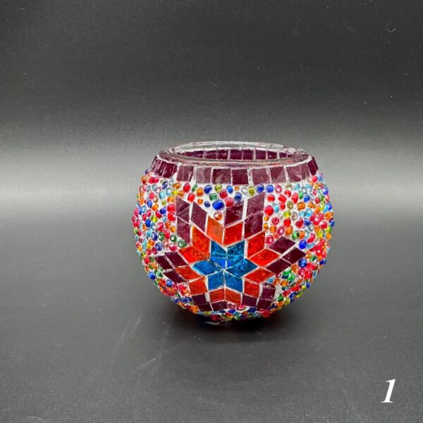 LAMPARA MOSAICA TURCA DE VELA - Imagen 2